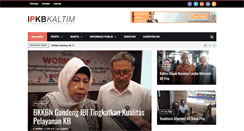 Desktop Screenshot of ipkbkaltim.com